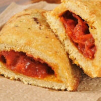 Keto fathead pizza pockets