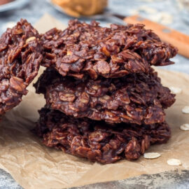 chocolate peanut butter no bake keto cookies 1