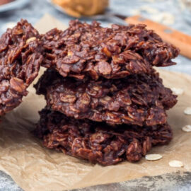 chocolate peanut butter no bake keto cookies