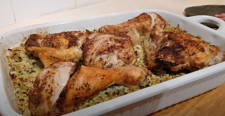 Baked Chicken and Cauliflower Rice – Low Carb, Paleo & Whole 30