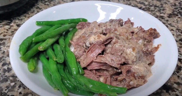 Creamy 4-ingredient Slow Cooker Pot Roast