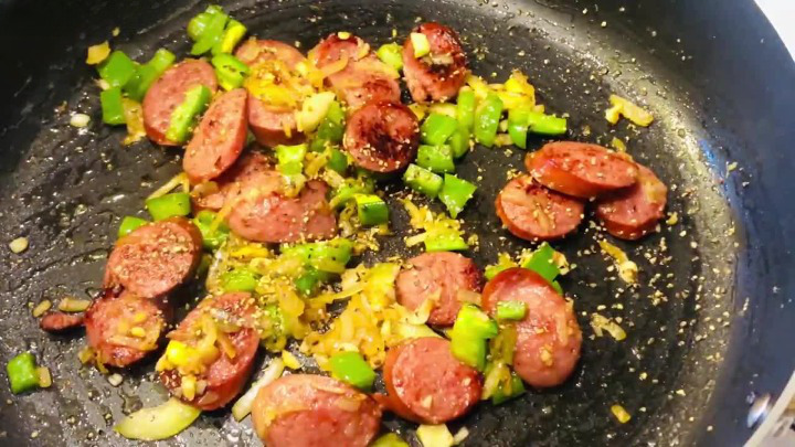 Keto Fried Sausage Cabbage 2