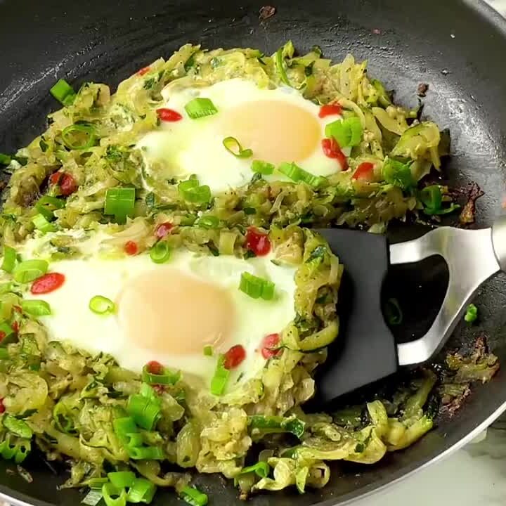 Low Carb Zucchini Hash Eggs