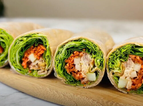 Keto Chicken Burrito Wrap