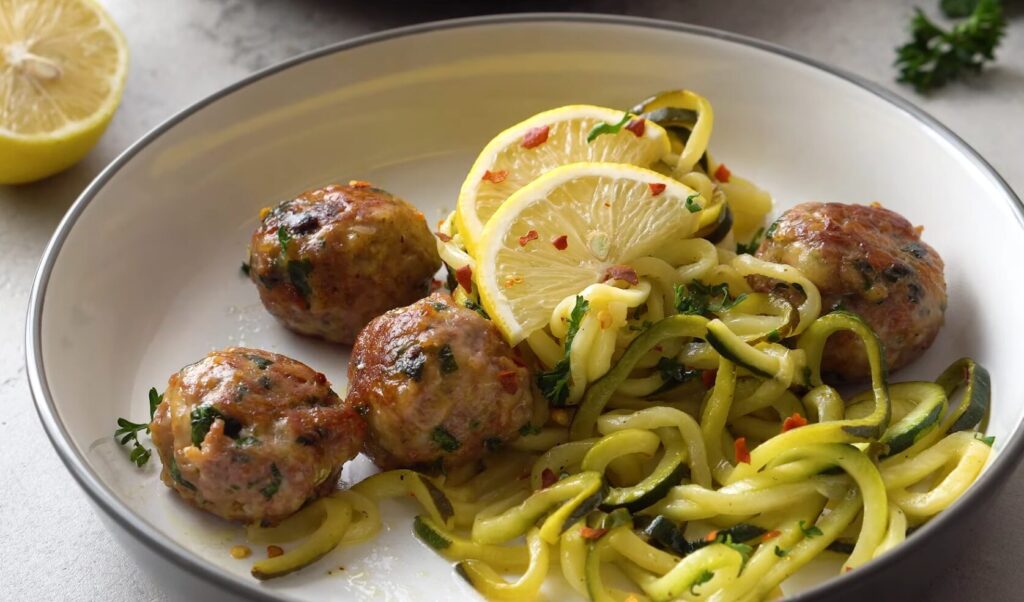 keto garlic butter meatballs