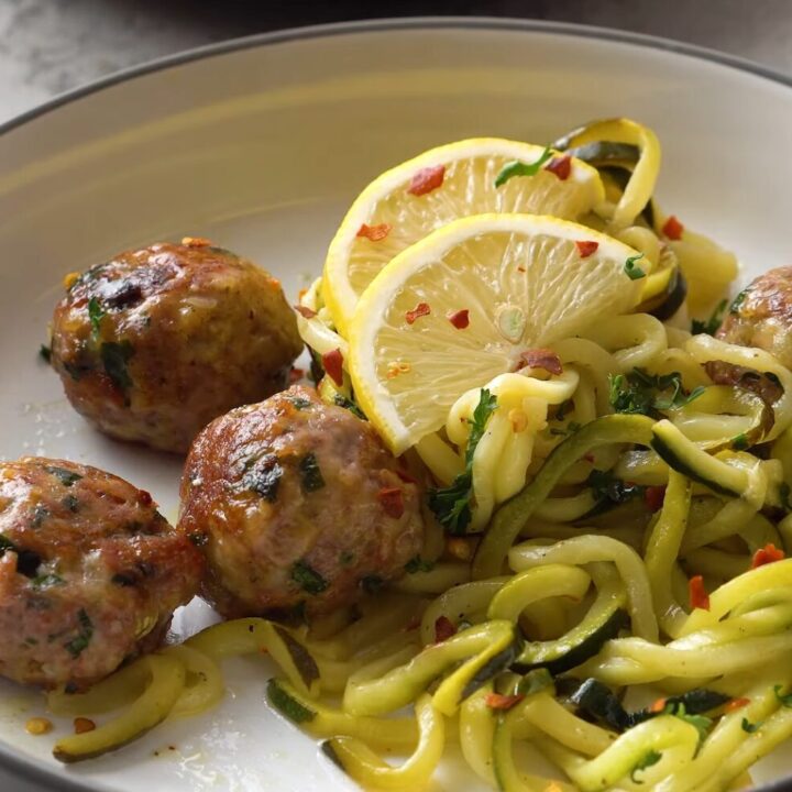 keto garlic butter meatballs