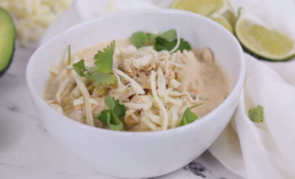 Keto Crockpot White Chicken Chili