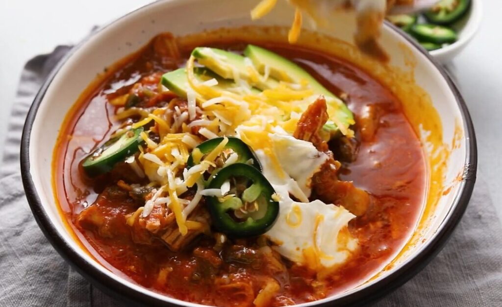 Keto Chicken Enchilada Bowl