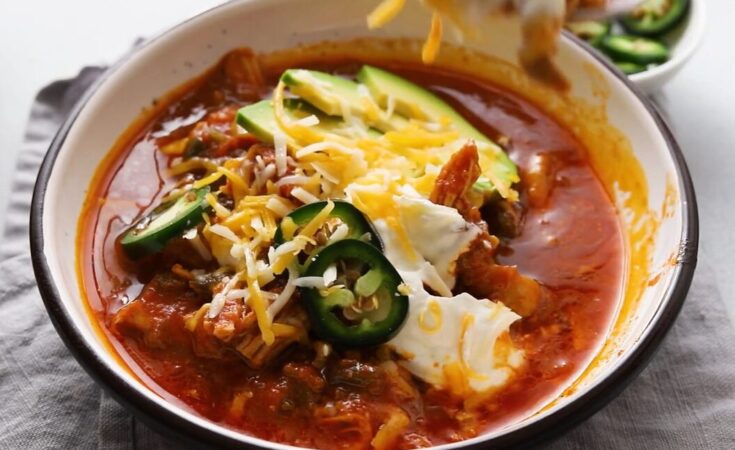 Keto Chicken Enchilada Bowl
