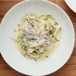 Keto carbonara with zoodle
