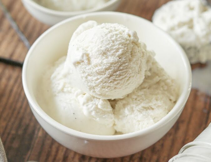 Keto vanilla ice cream
