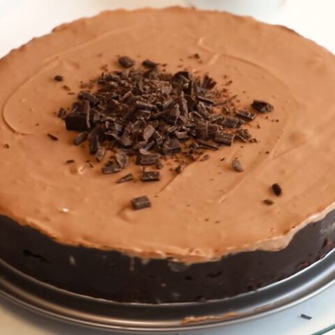 No Bake Keto Chocolate Cheesecake
